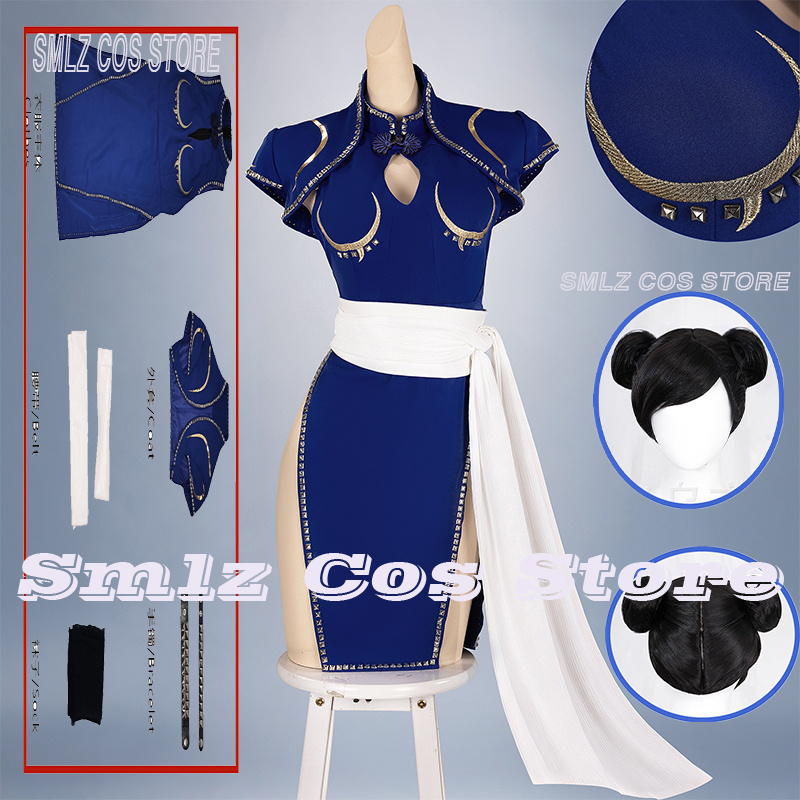 Cosplay Prop Making - Costume da Cosplay di Chun-Li Blu,